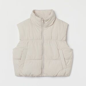 H&M cropped puffer vest